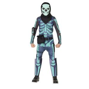 InSpirit Designs Kids' Fortnite Skull Trooper Green Halloween Costume M